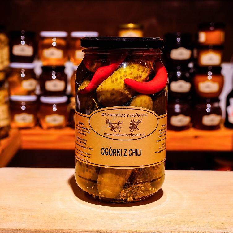 Ogórki z chilli 900 ml